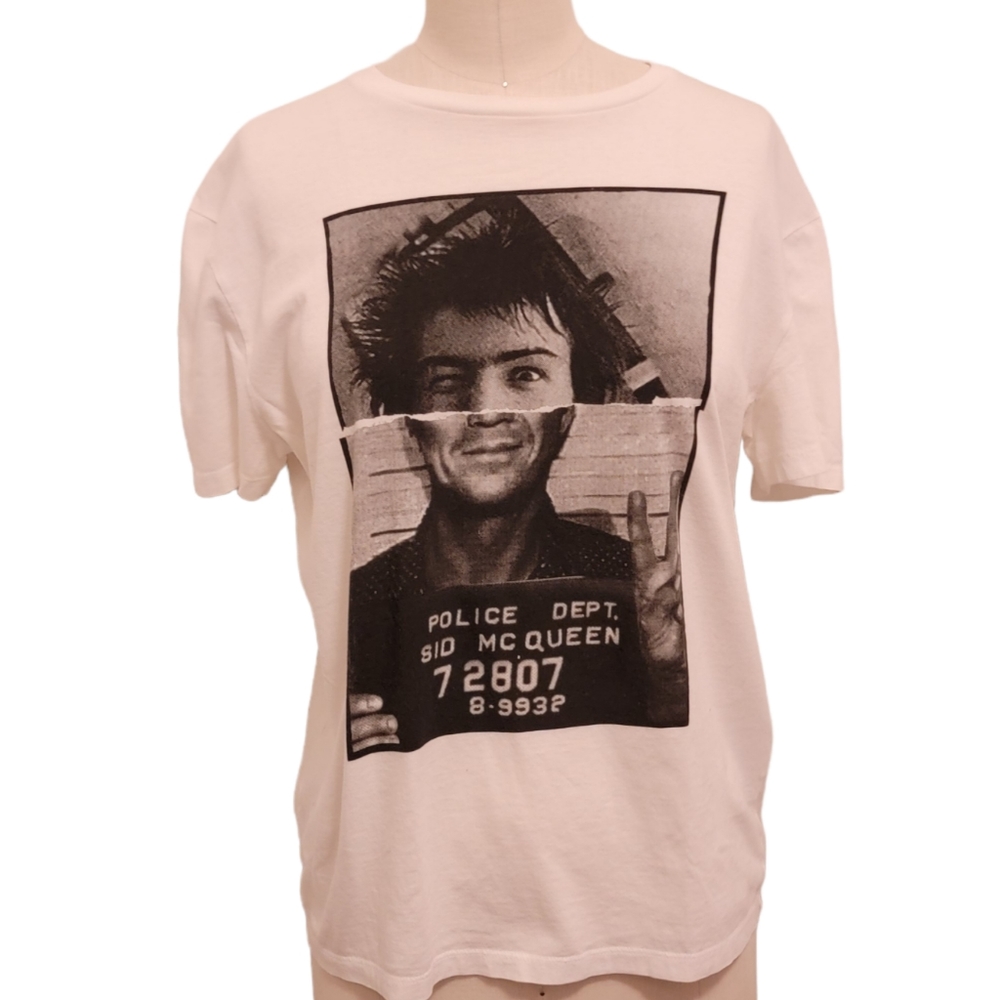 Neil Barrett Hybrid Print n.29 Mugshot Series Sid Mc Queen Shirt